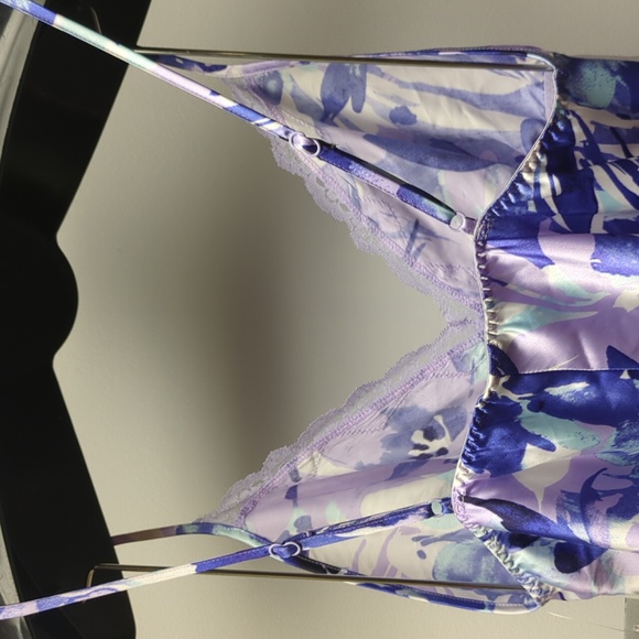 Medium Apt.9 Short Chemise Nighty Nightgown, Adjustable Straps, lace trim nwt - Picture 3 of 6